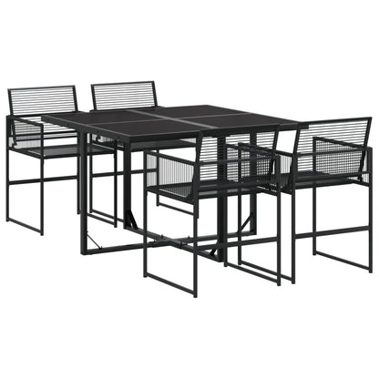 vidaXL Garden Dining Set | Black