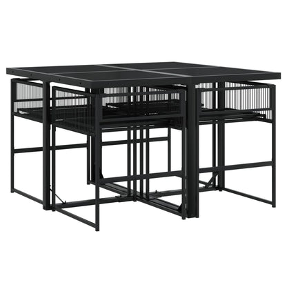 vidaXL Garden Dining Set | Black