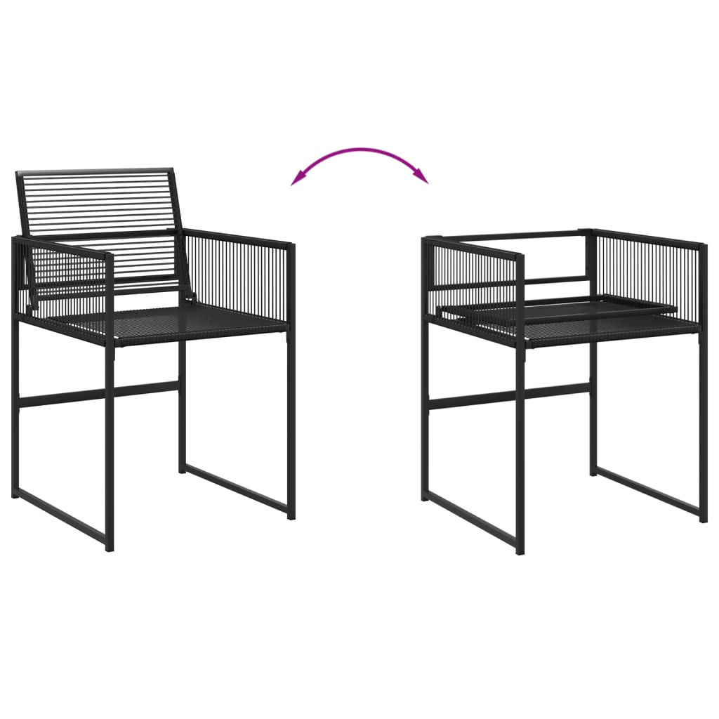 vidaXL Garden Dining Set | Black