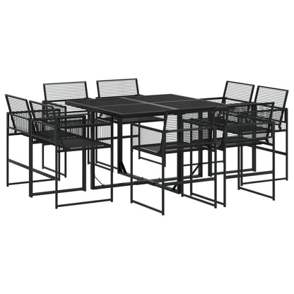vidaXL Garden Dining Set | Black