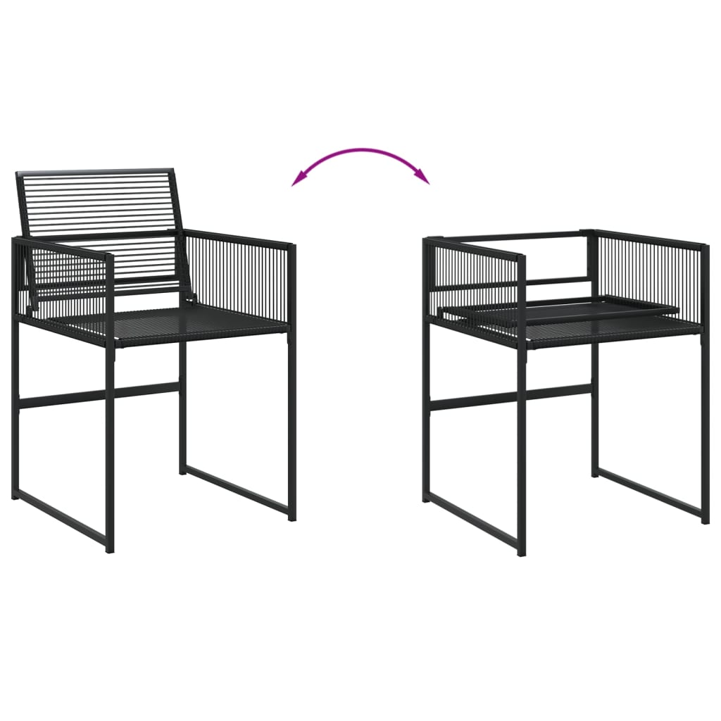 vidaXL Garden Dining Set | Black