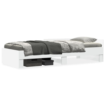 vidaXL Bed Frame without Mattress White 90x200 cm Engineered Wood