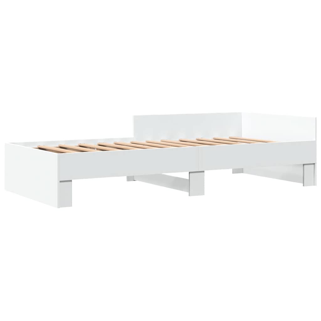 vidaXL Bed Frame without Mattress White 90x190 cm Engineered Wood
