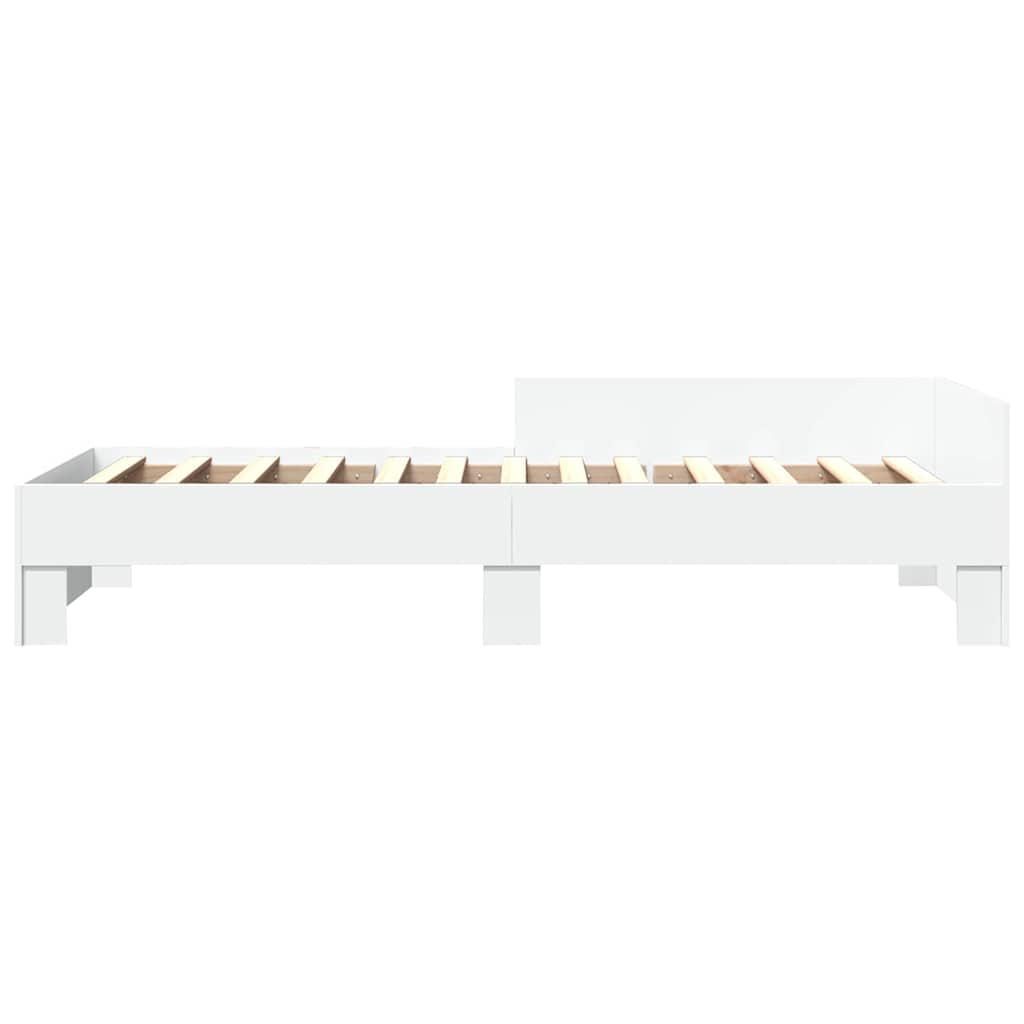 vidaXL Bed Frame without Mattress White 90x190 cm Engineered Wood