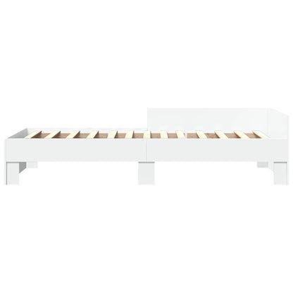 vidaXL Bed Frame without Mattress White 90x190 cm Engineered Wood