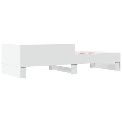 vidaXL Bed Frame without Mattress White 90x190 cm Engineered Wood