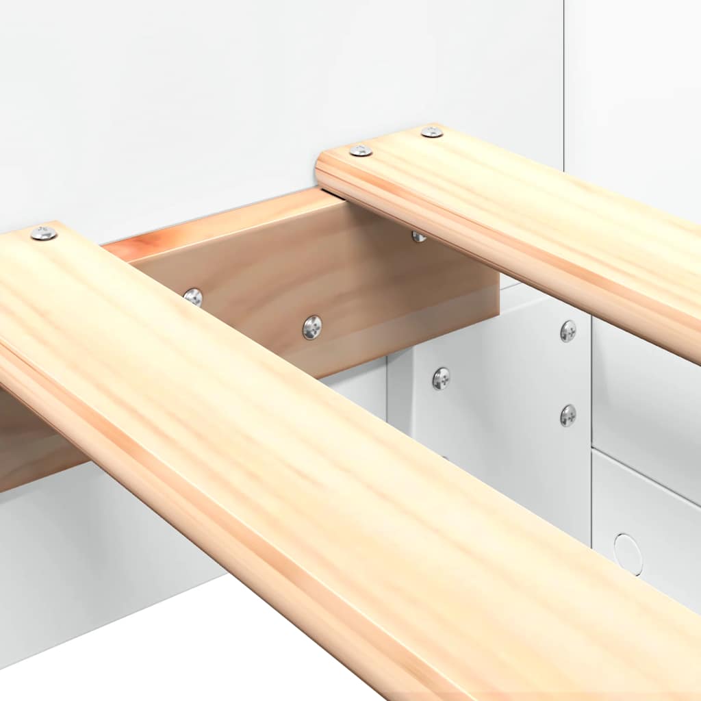 vidaXL Bed Frame without Mattress White 90x190 cm Engineered Wood