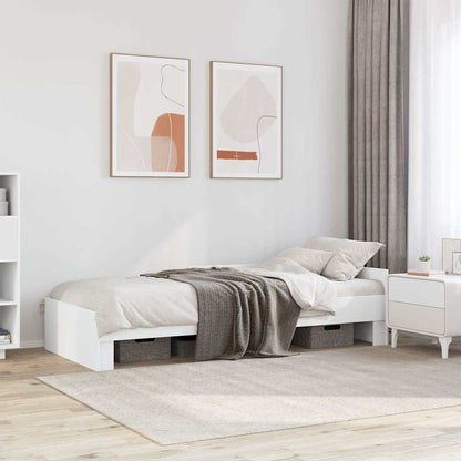 vidaXL Bed Frame without Mattress White 90x190 cm Engineered Wood
