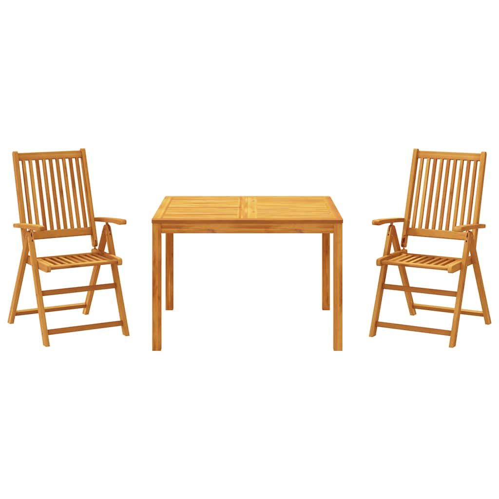 vidaXL Garden Dining Set | Acacia wood | Solid Acacia wood with an oil finish