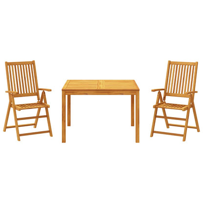 vidaXL Garden Dining Set | Acacia wood | Solid Acacia wood with an oil finish