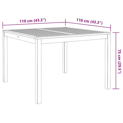vidaXL Garden Dining Set | Acacia wood | Solid Acacia wood with an oil finish