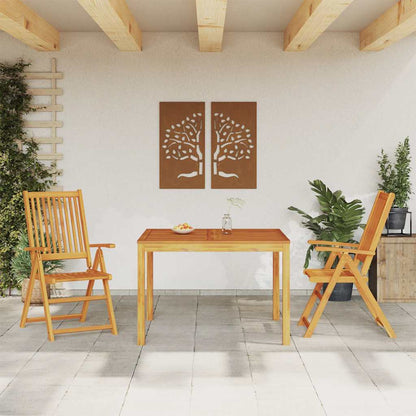 vidaXL Garden Dining Set | Acacia wood | Solid Acacia wood with an oil finish