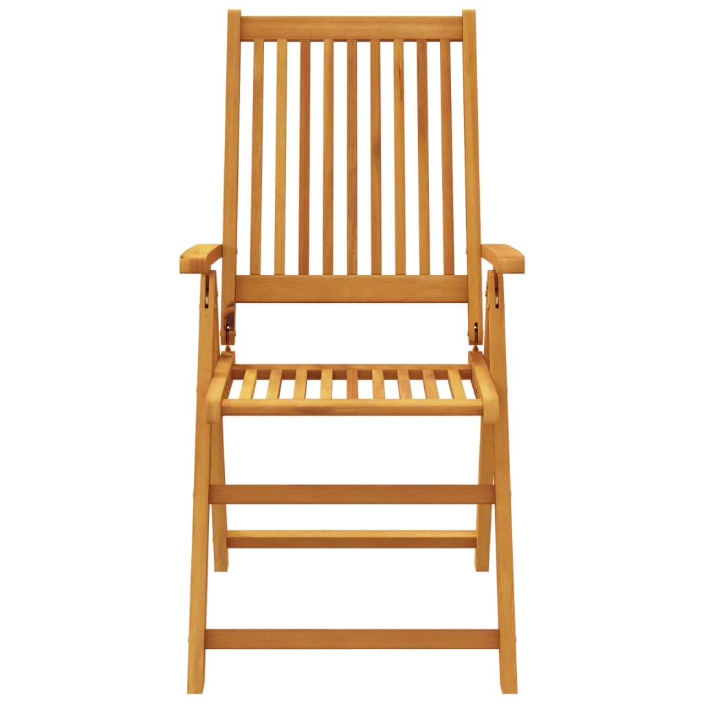 vidaXL Garden Dining Set | Brown | Solid Acacia Wood | Medium | Foldable