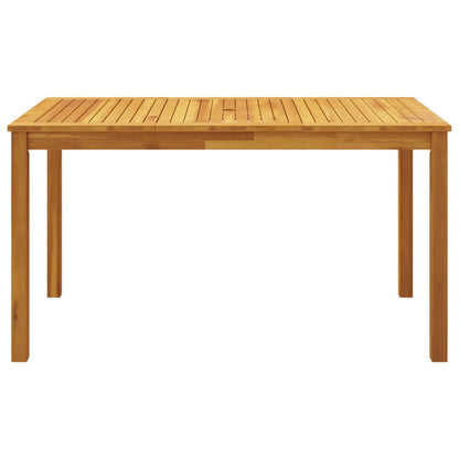 vidaXL Garden Dining Set | Natural Wood | Solid Acacia Wood | 4-Seater