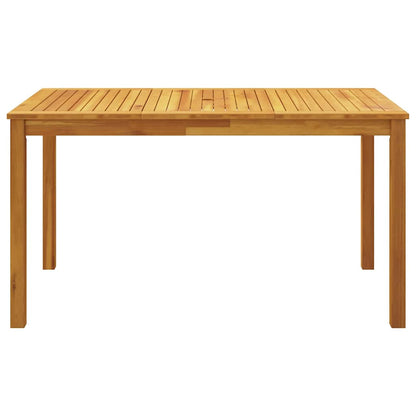 vidaXL 5 Piece Garden Dining Set 140x80x74 cm Solid Wood Acacia