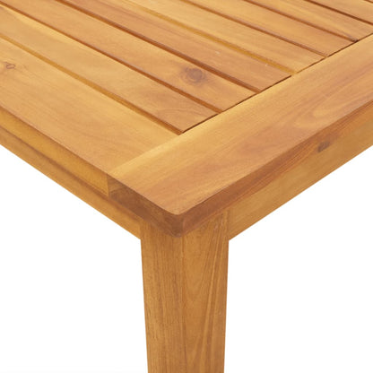 vidaXL Garden Dining Set | Natural Wood | Solid Acacia Wood | 4-Seater