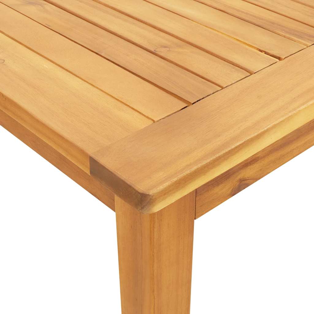 vidaXL 7 Piece Garden Dining Set 180x90x75 cm Solid Wood Acacia