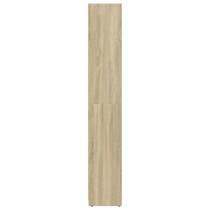 vidaXL Bathroom Cabinet Sonoma Oak 30x30x183.5 cm Engineered Wood
