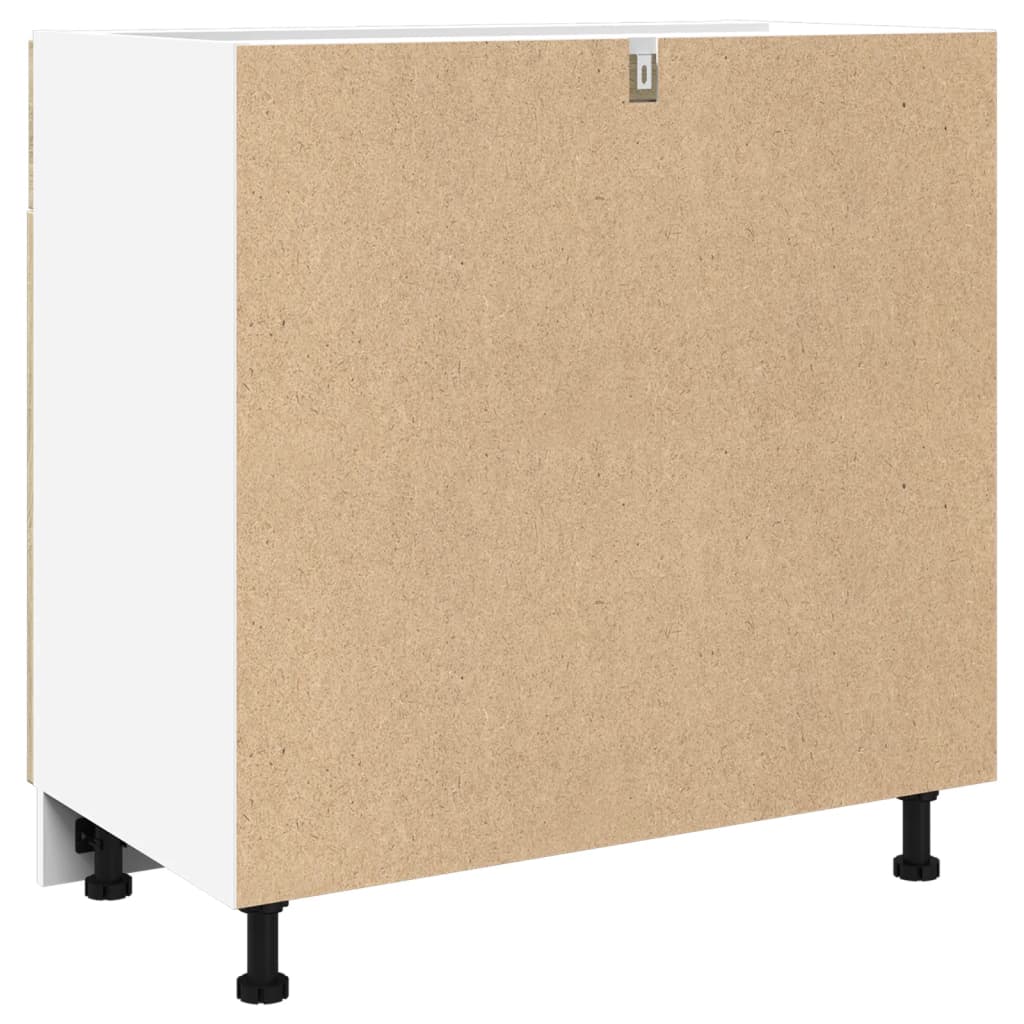 vidaXL Drawer Bottom Cabinet Lyon Sonoma Oak 80x46x81.5 cm Engineered Wood