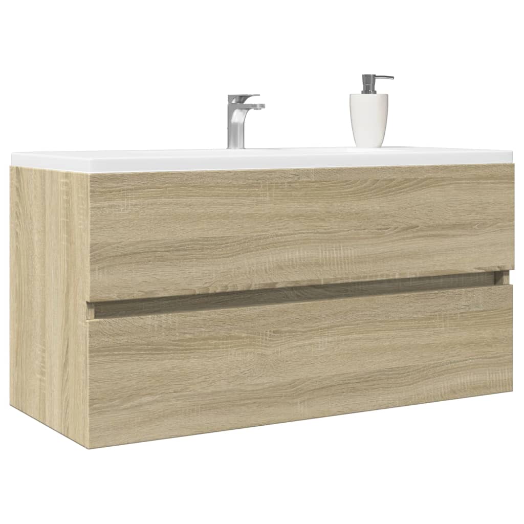 vidaXL Sink Cabinet Sonoma Oak 90x38.5x45 cm Engineered Wood