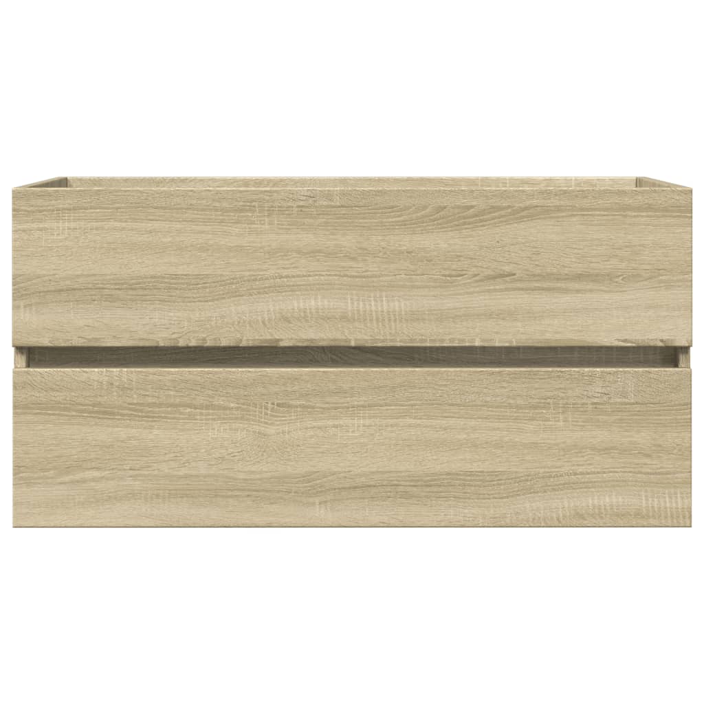 vidaXL Sink Cabinet Sonoma Oak 90x38.5x45 cm Engineered Wood