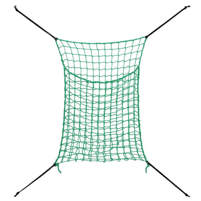 vidaXL Hay Nets 2 pcs Rectangular Green 90x60 cm PP