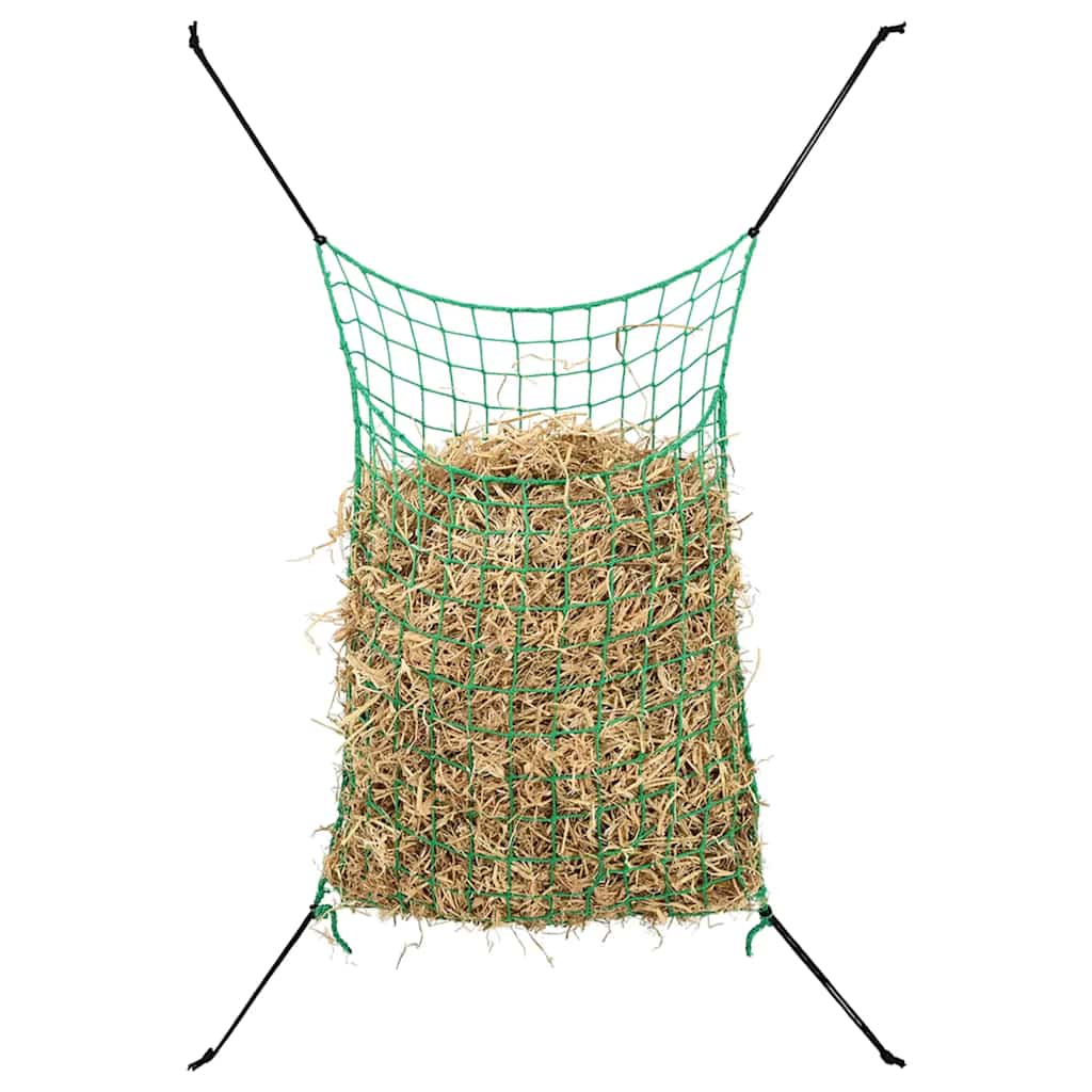 vidaXL Hay Nets 2 pcs Rectangular Green 90x60 cm PP