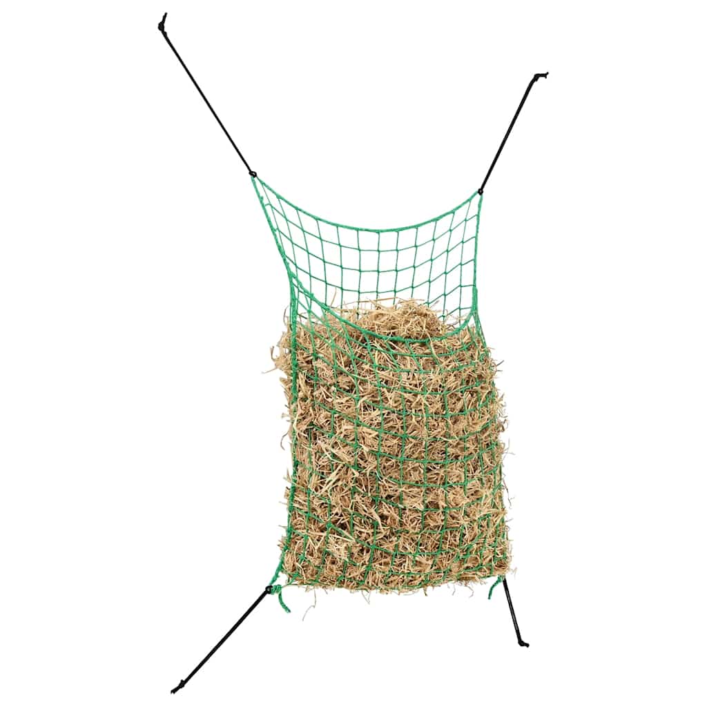 vidaXL Hay Nets 2 pcs Rectangular Green 90x60 cm PP