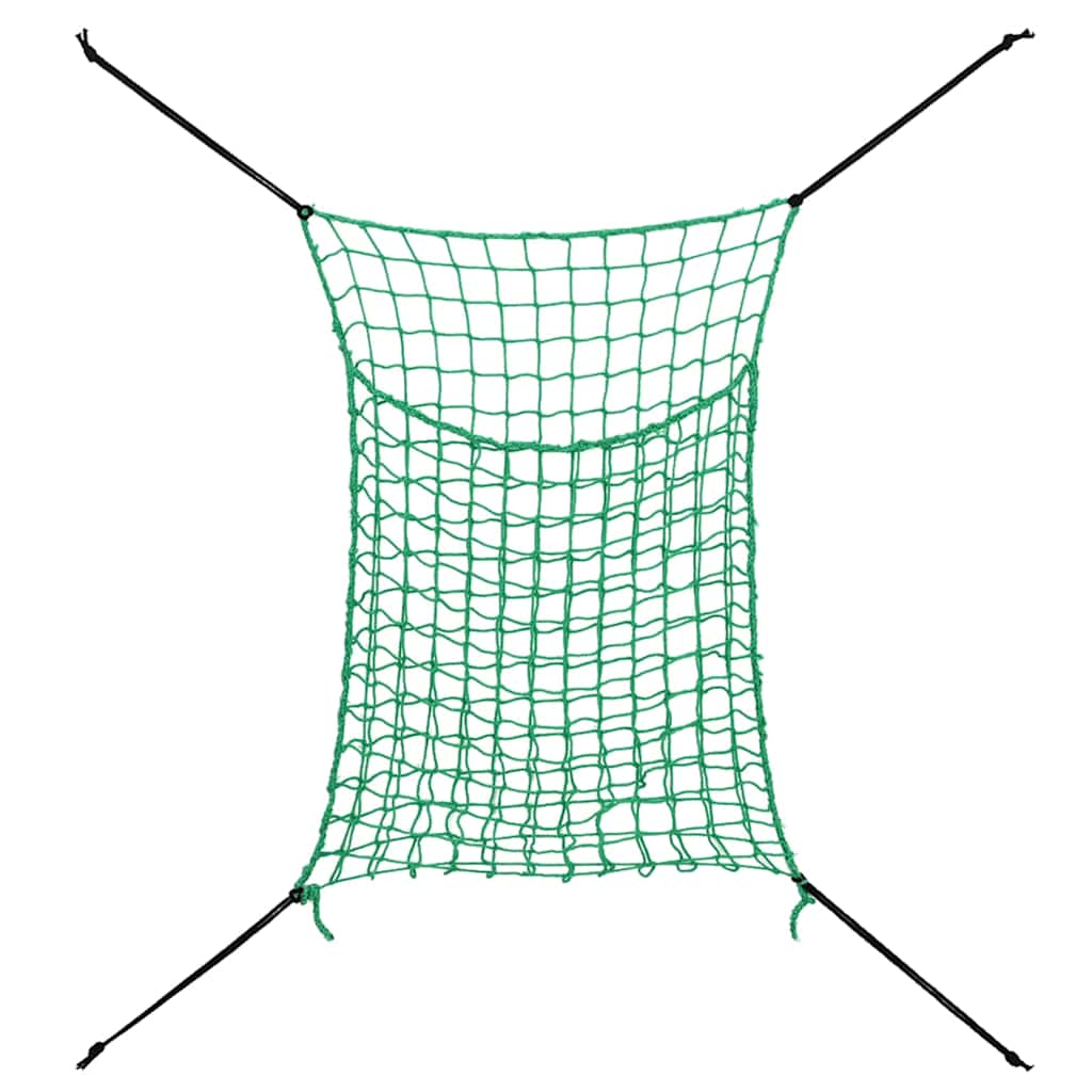 vidaXL Hay Nets 2 pcs Rectangular Green 200x120 cm PP