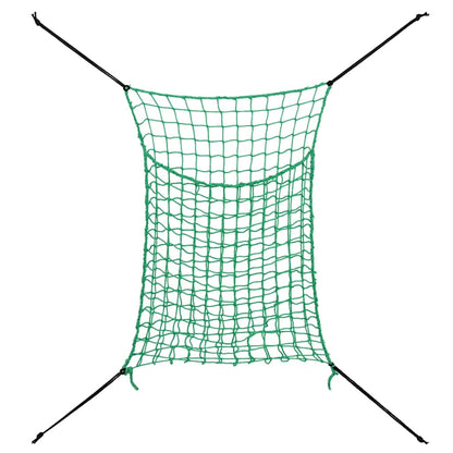 vidaXL Hay Nets 2 pcs Rectangular Green 200x120 cm PP