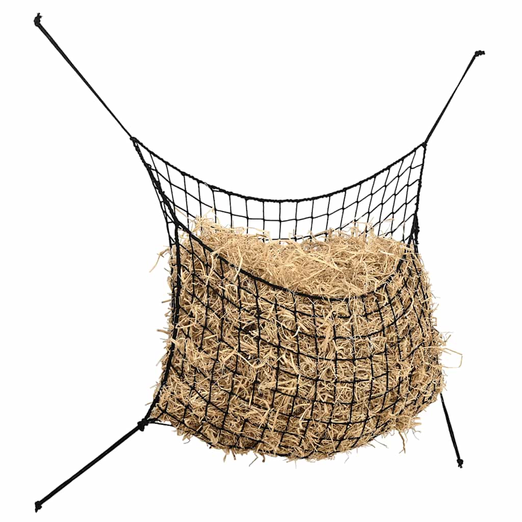 vidaXL Hay Nets 2 pcs Rectangular Black 150x90 cm PP