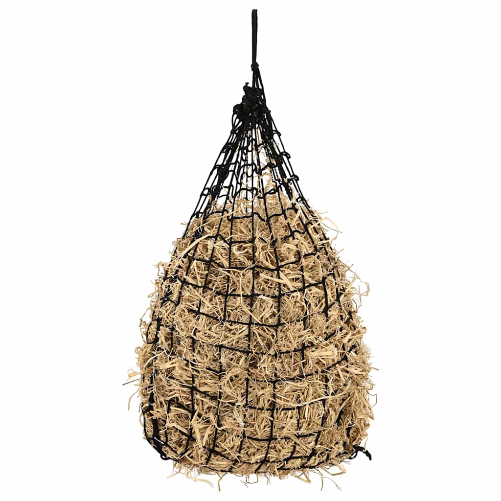 vidaXL Hay Nets 2 pcs Round Black 100x100 cm PP