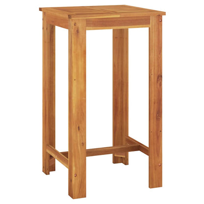 vidaXL 5 Piece Garden Bar Set Brown Solid Wood Acacia and Poly Rattan