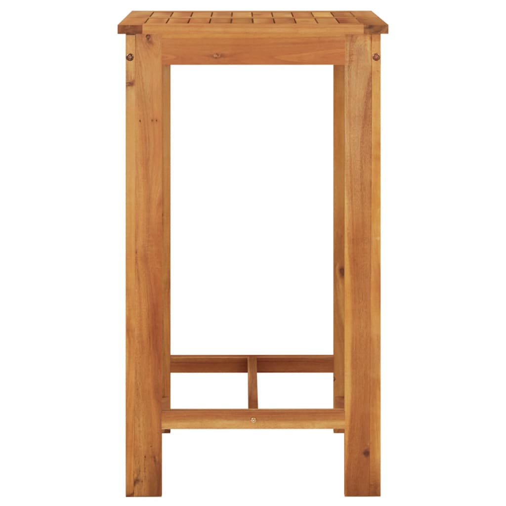 vidaXL Garden Bar Set | Brown | Solid acacia wood | Compact | Footrest