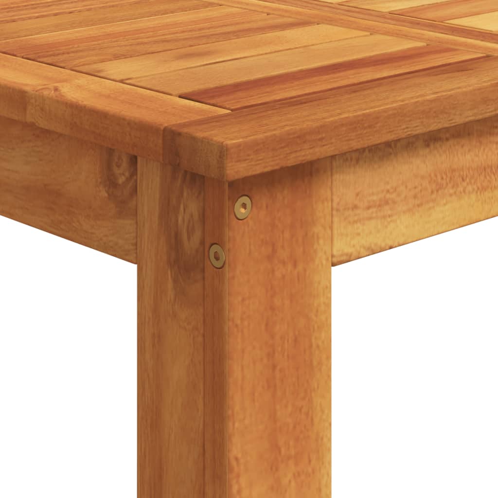 vidaXL Garden Bar Set | Brown | Solid acacia wood | Compact | Footrest