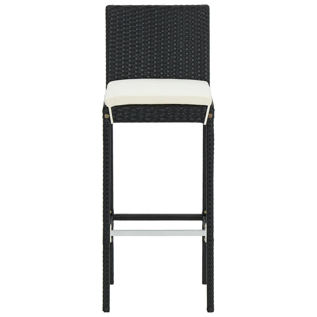 vidaXL Garden Bar Set | Black, Cream White