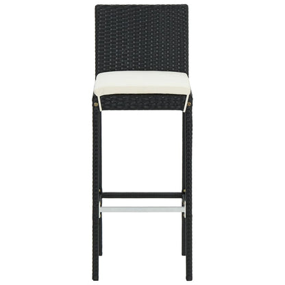vidaXL Garden Bar Set | Black, Cream White