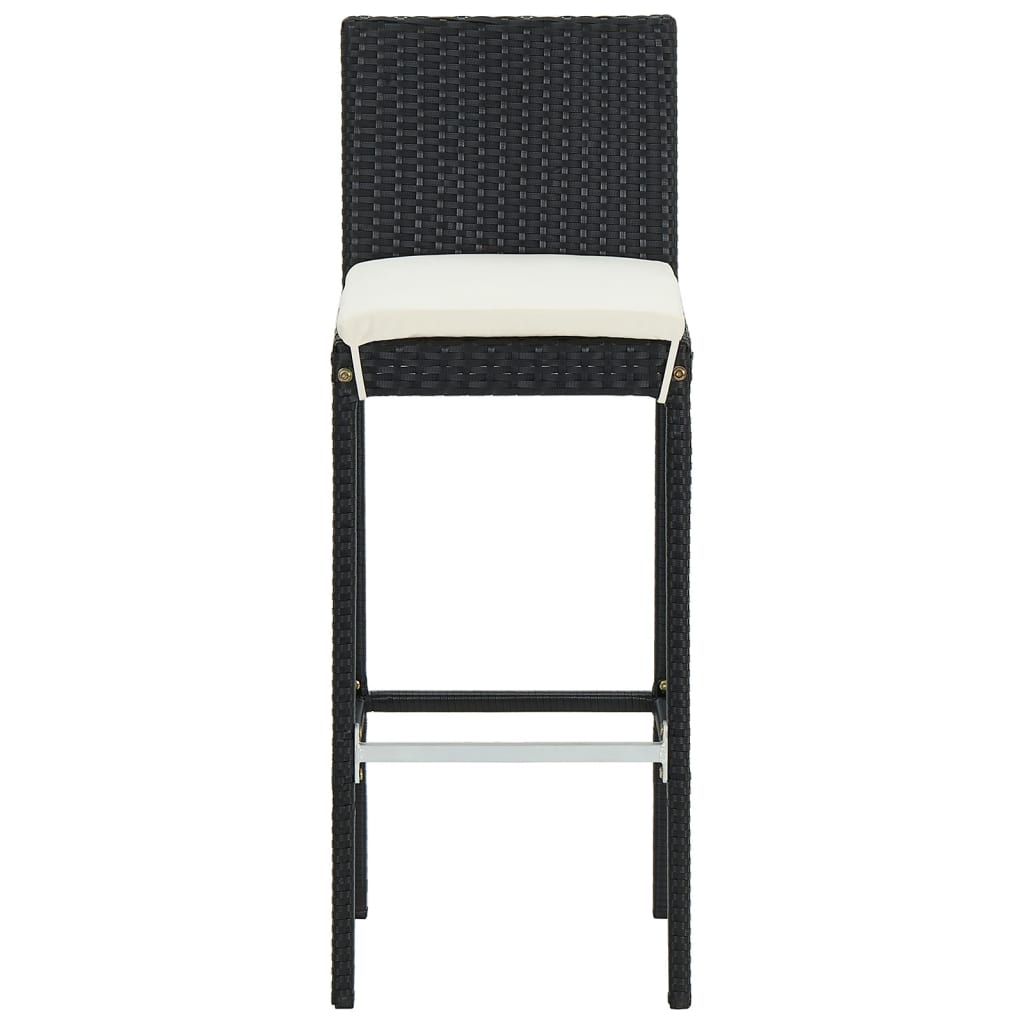 vidaXL Garden Bar Set | Black | Solid Acacia Wood | Standard |  Tough