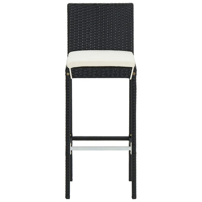 vidaXL Garden Bar Set | Black | Solid Acacia Wood | Standard |  Tough