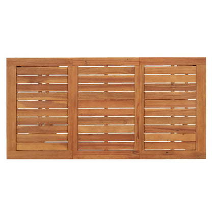 vidaXL 5 Piece Garden Bar Set Grey Solid Wood Acacia and Poly Rattan