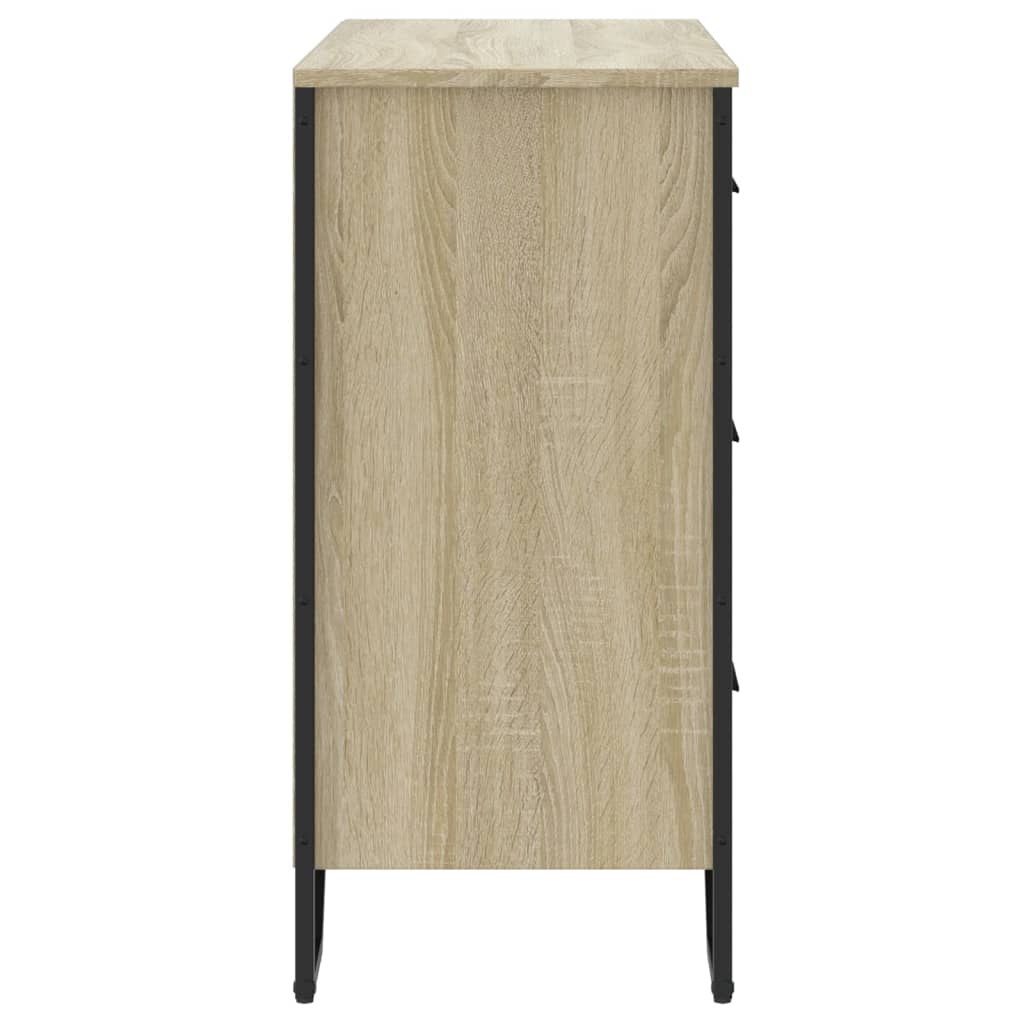 vidaXL Chest of Drawers Sonoma Oak 91x35.5x74.5 cm Engineered wood