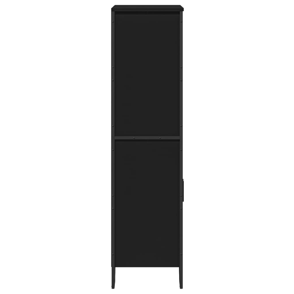 vidaXL Highboard Black 79.5x35.5x137.5 cm Engineered wood