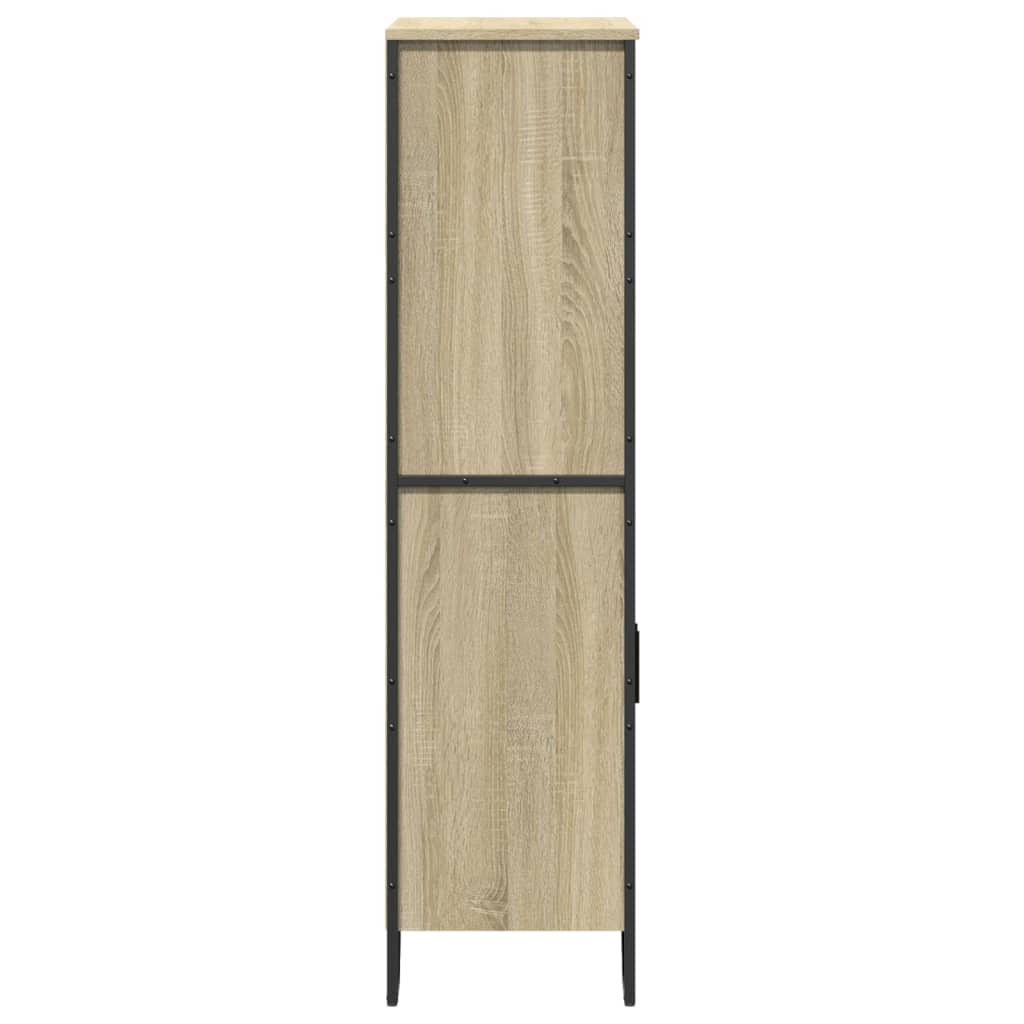 vidaXL Highboard Sonoma Oak 79,5x35,5x137,5 cm Engineered Wood