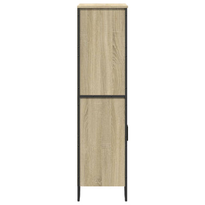 vidaXL Highboard Sonoma Oak 79,5x35,5x137,5 cm Engineered Wood