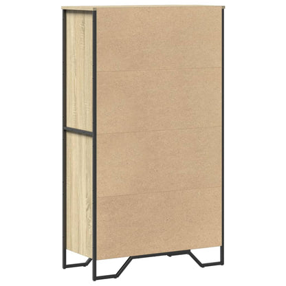vidaXL Highboard Sonoma Oak 79,5x35,5x137,5 cm Engineered Wood