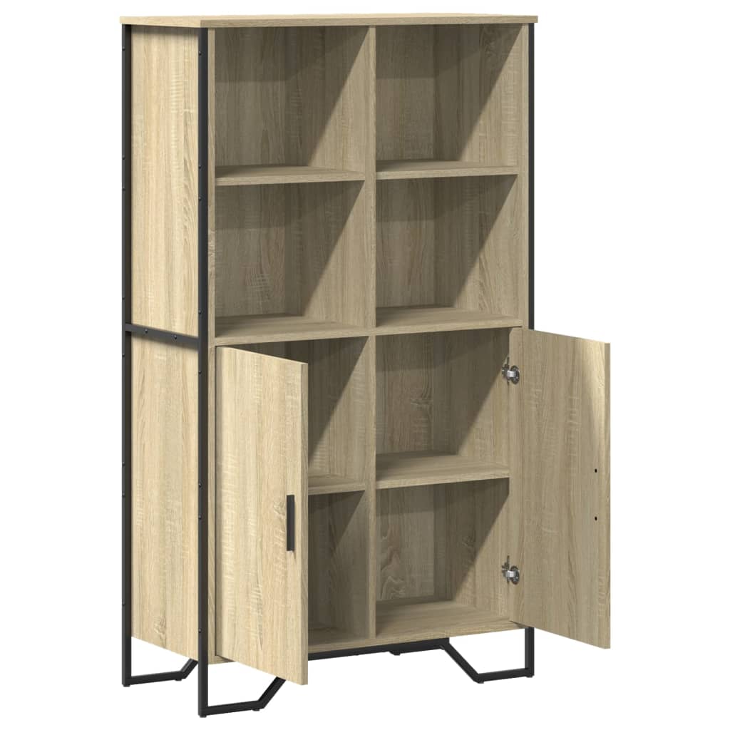 vidaXL Highboard Sonoma Oak 79,5x35,5x137,5 cm Engineered Wood