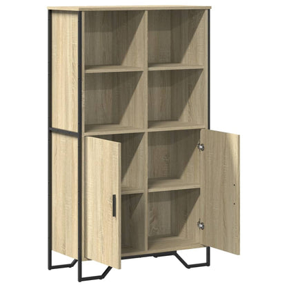 vidaXL Highboard Sonoma Oak 79,5x35,5x137,5 cm Engineered Wood