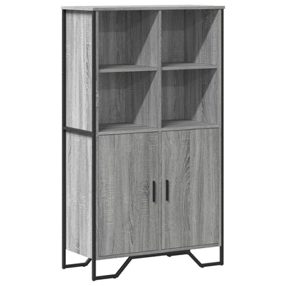 vidaXL Highboard Grey Sonoma 79,5x35,5x137,5 cm Engineered Wood
