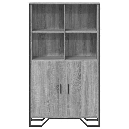 vidaXL Highboard Grey Sonoma 79,5x35,5x137,5 cm Engineered Wood
