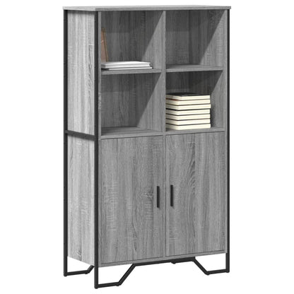 vidaXL Highboard Grey Sonoma 79,5x35,5x137,5 cm Engineered Wood